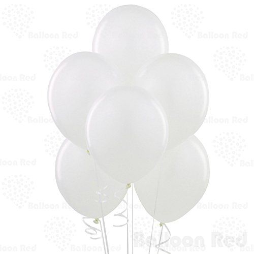 12 Inch Latex Balloons (Premium Helium Quality), Pack of 24, White | Amazon (US)