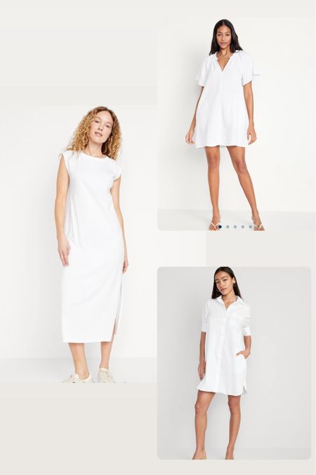 White dresses 
From Old navy 

#LTKstyletip #LTKSeasonal #LTKfindsunder50