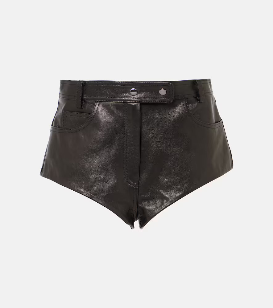 Magda Butrym High-rise leather shorts | Mytheresa (UK)