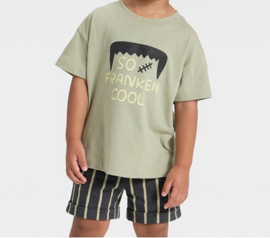 Get ready for halloween with this cute toddler boy 2 piece outfit 
