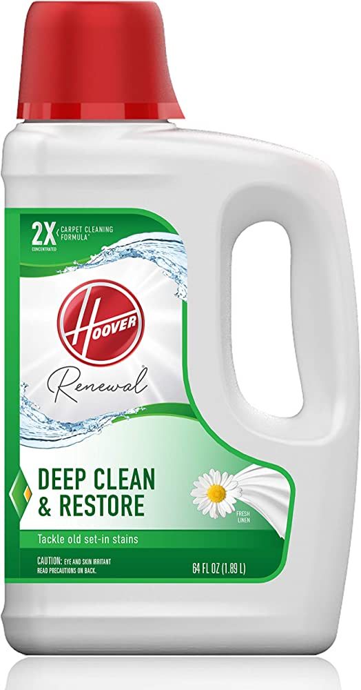 Hoover Renewal Deep Cleaning Carpet Shampoo, Concentrated Machine Cleaner Solution, 64oz Formula,... | Amazon (US)