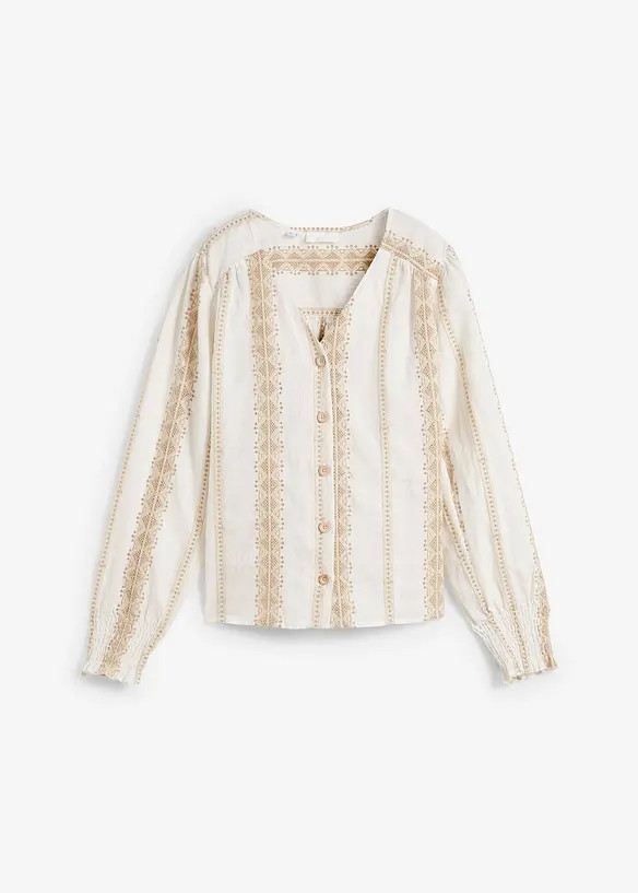 Bluse aus reinem Leinen | Bonprix DE