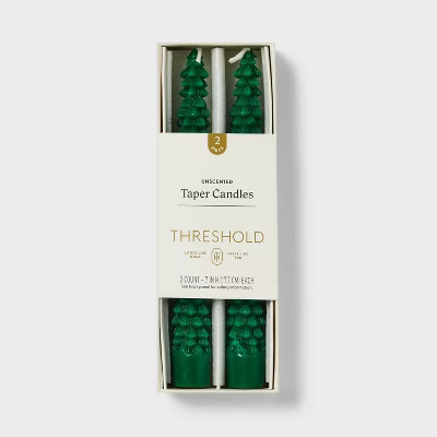 2pk Tree Taper Candle Set - Threshold™ | Target