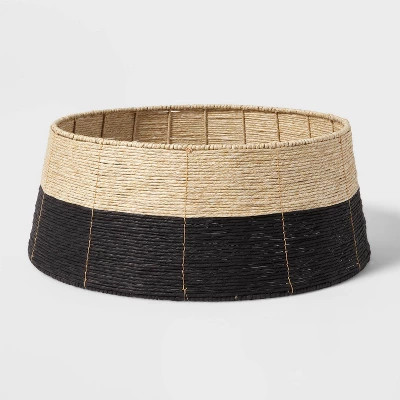Large Round Tapered Tree Collar Cream/Black - Wondershop™ | Target