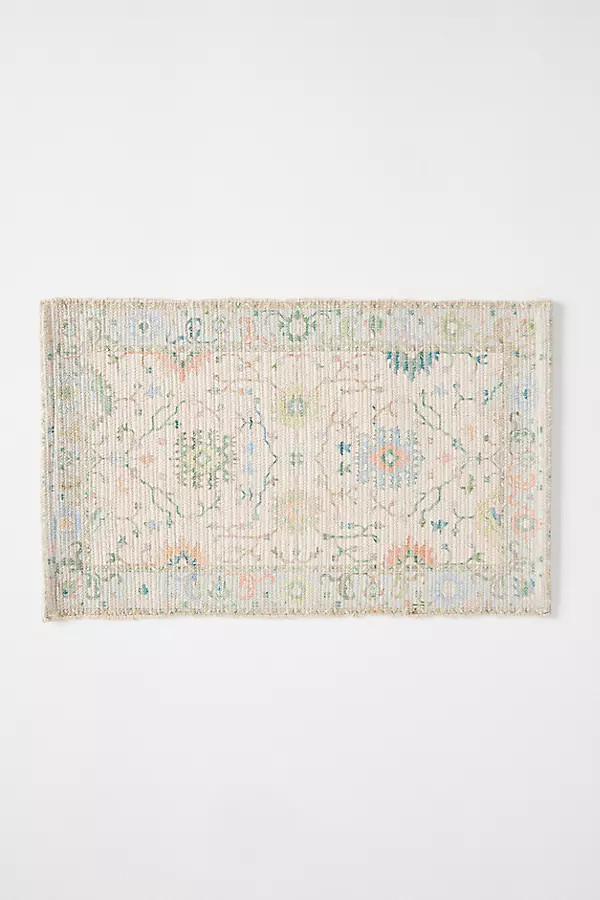 Madeira Cotton Printed Bath Mat | Anthropologie (US)