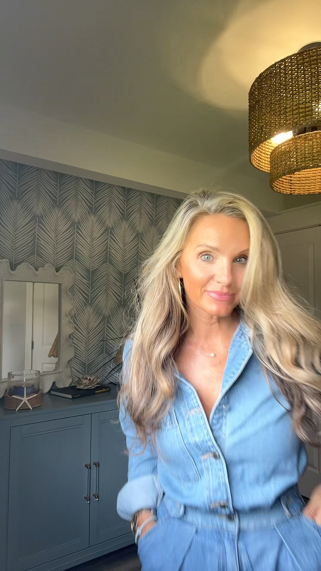 💙 a denim romper in the worst way 

#LTKFindsUnder50 #LTKOver40 #LTKStyleTip