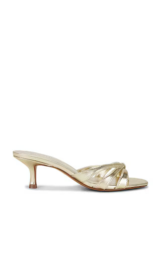 Cary Sandal in Gold Leather | Revolve Clothing (Global)