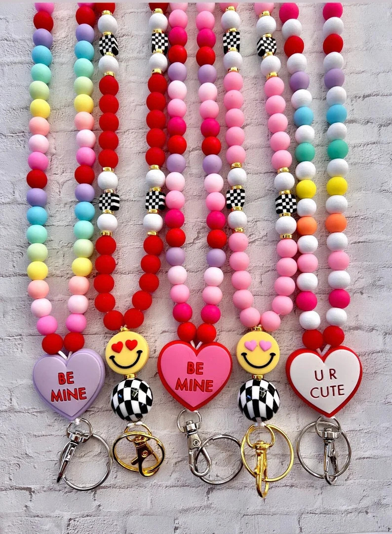 Valentines Lanyards | Etsy (US)