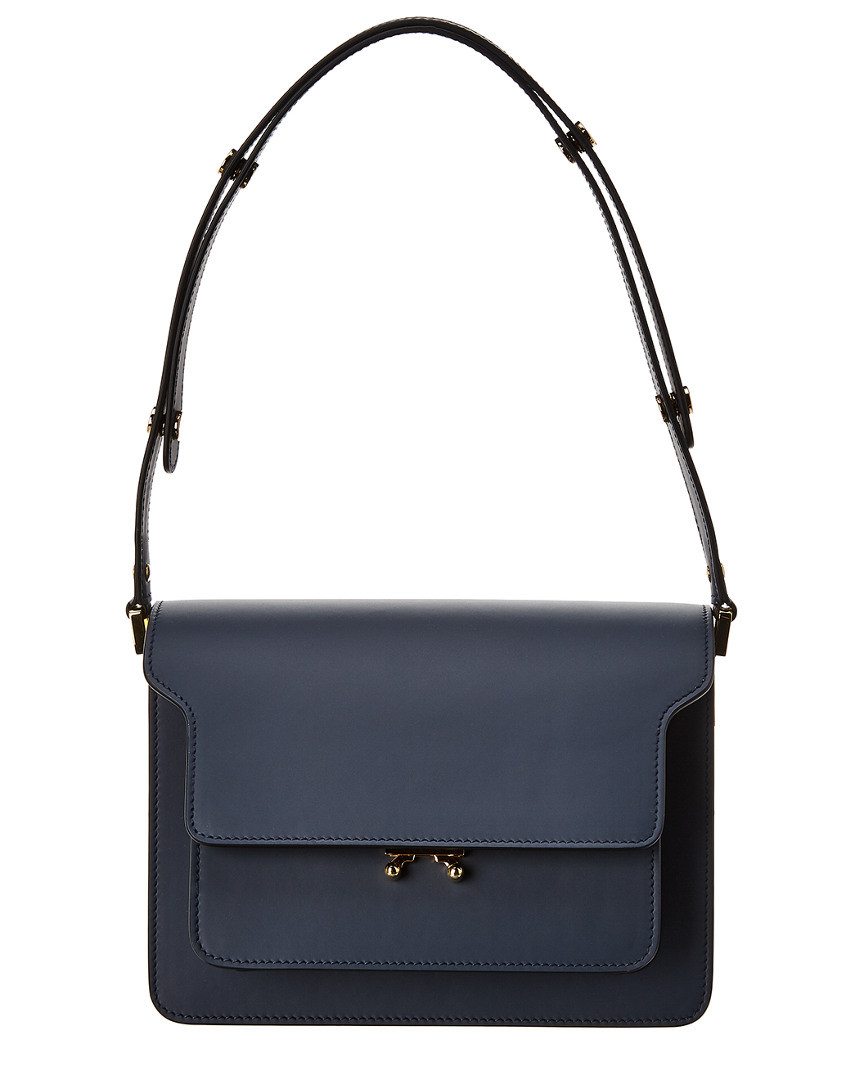 Marni Trunk Leather Shoulder Bag | Gilt