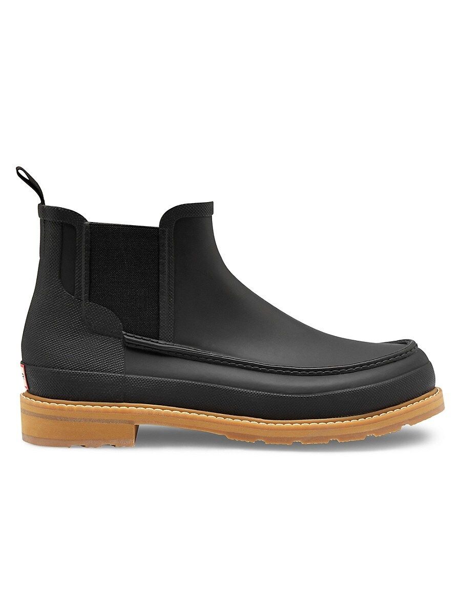 Hunter Men's Original Moc Toe Chelsea Boots - Black - Size 7 | Saks Fifth Avenue OFF 5TH