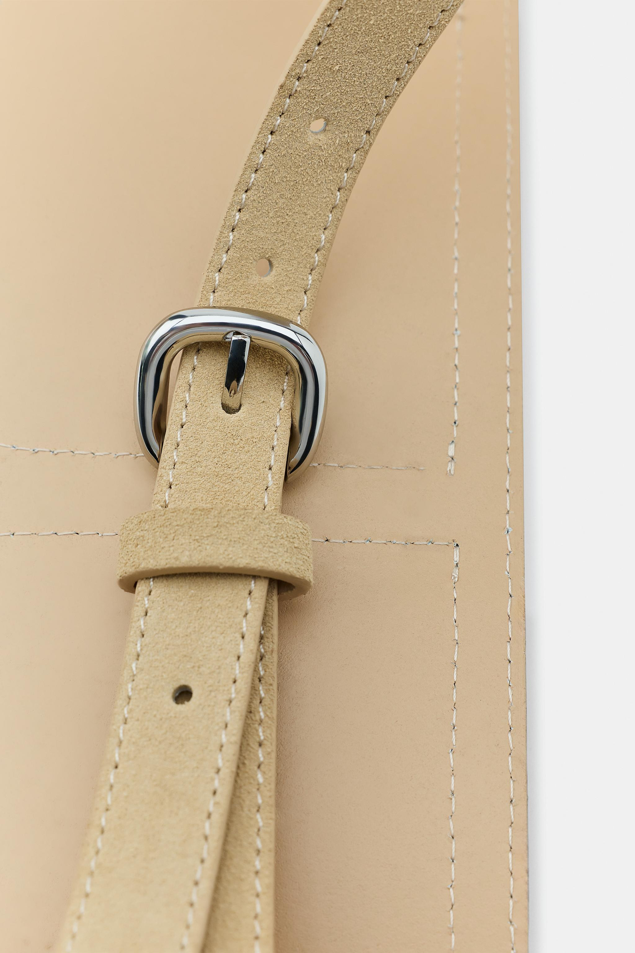 100% LEATHER WAIST BELT WITH POCKETS | Zara US