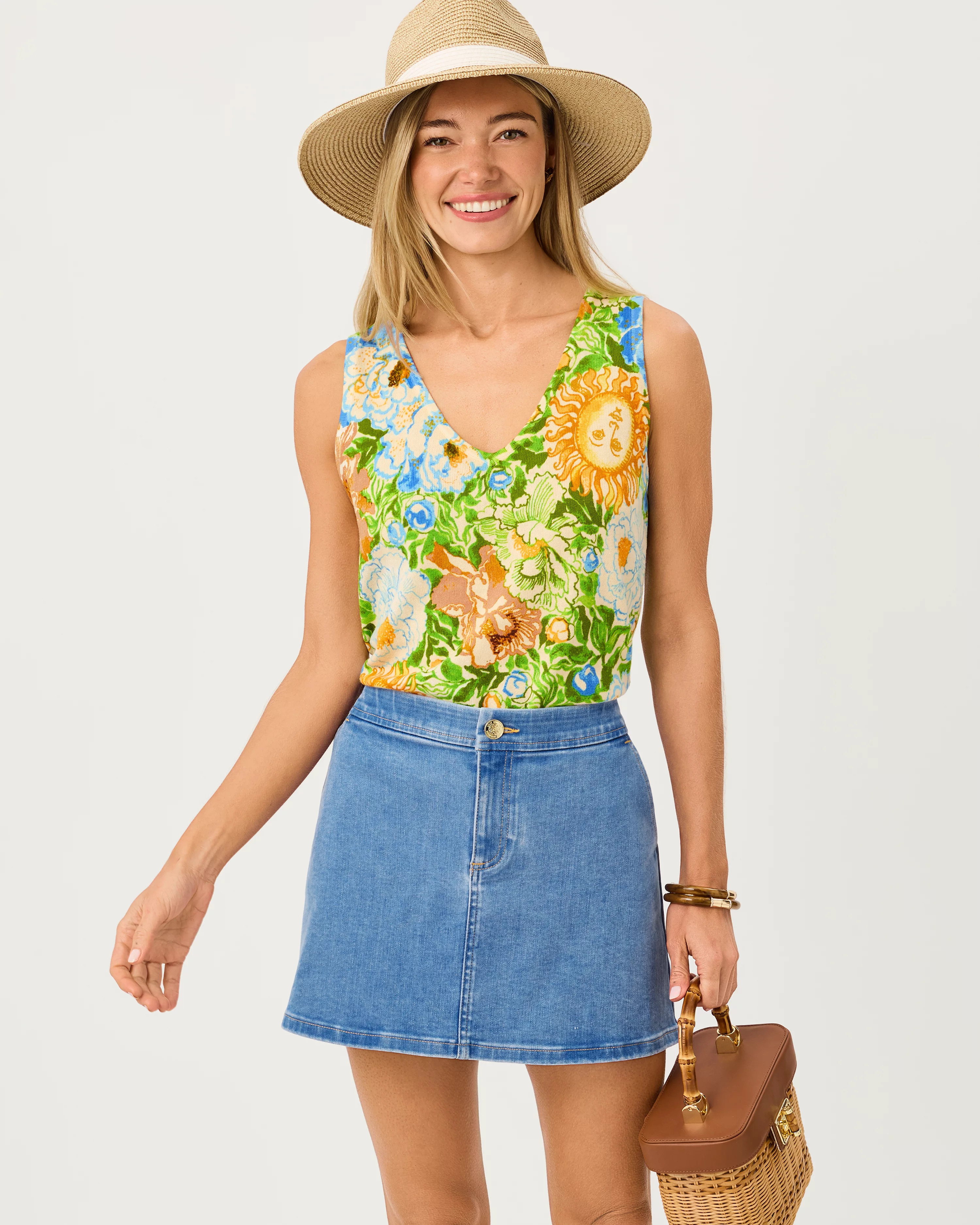 Colette Stretch Denim Mini Skirt | Lilly Pulitzer