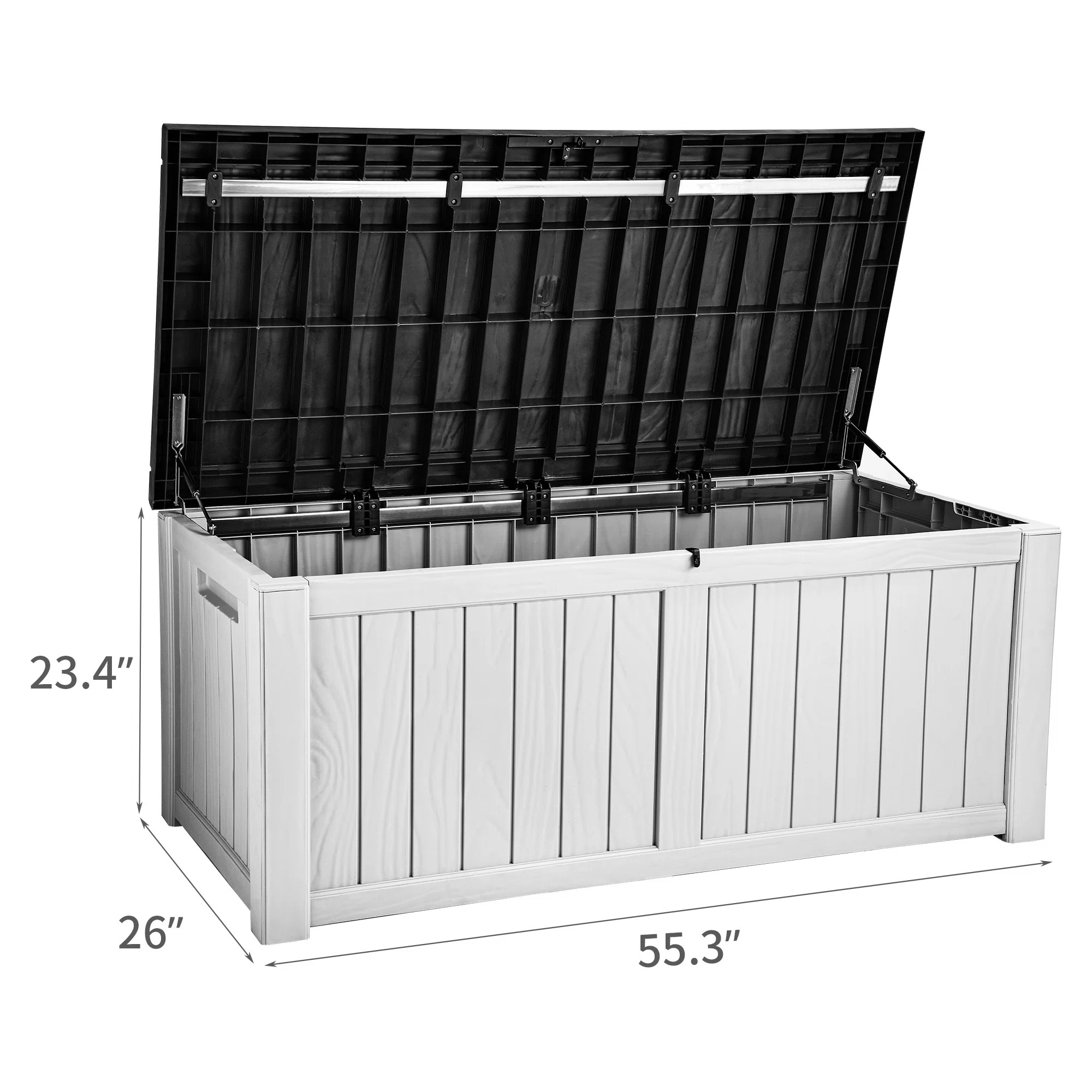 Edrosie Inc 121 Gallons Water Resistant Resin Lockable Deck Box | Wayfair North America