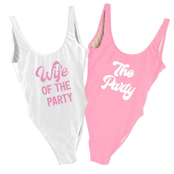 Wife of The Party & The Party Swimsuit | Sprinkled With Pink