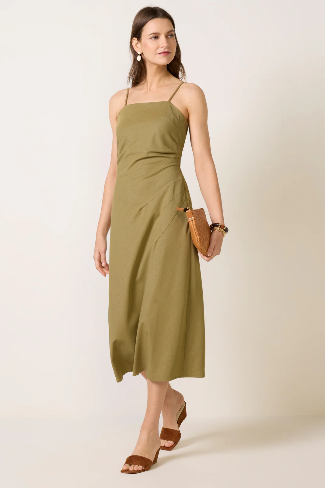 Olivia Cinched Waist Midi | Evereve