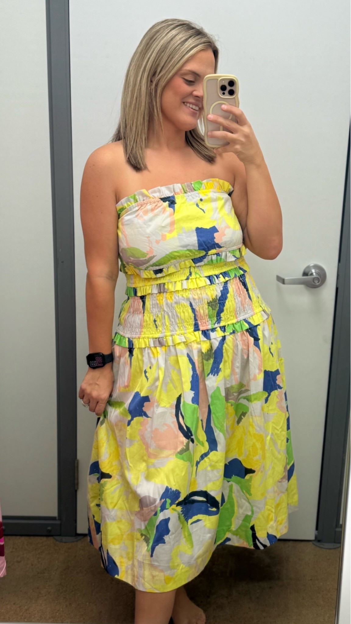 Walmart is coming THROUGH with the dresses lately 💛✨ This print immediately caught my eye! I love the strapless neckline, smocked waist + flowy midi length. Such a fun option for vacation, date night, brunch or those last summer events. 🛒🌴
#WalmartFashion #WalmartFinds #WalmartDress #LTKFinds #LTKStyle #AffordableFashion #SummerDress #VacationStyle #VacationOutfit #SummerStyle #MomStyle #AffordableStyle #MidiDress #WalmartStyle #DressFinds

#LTKootd #LTKU #LTKMidsize