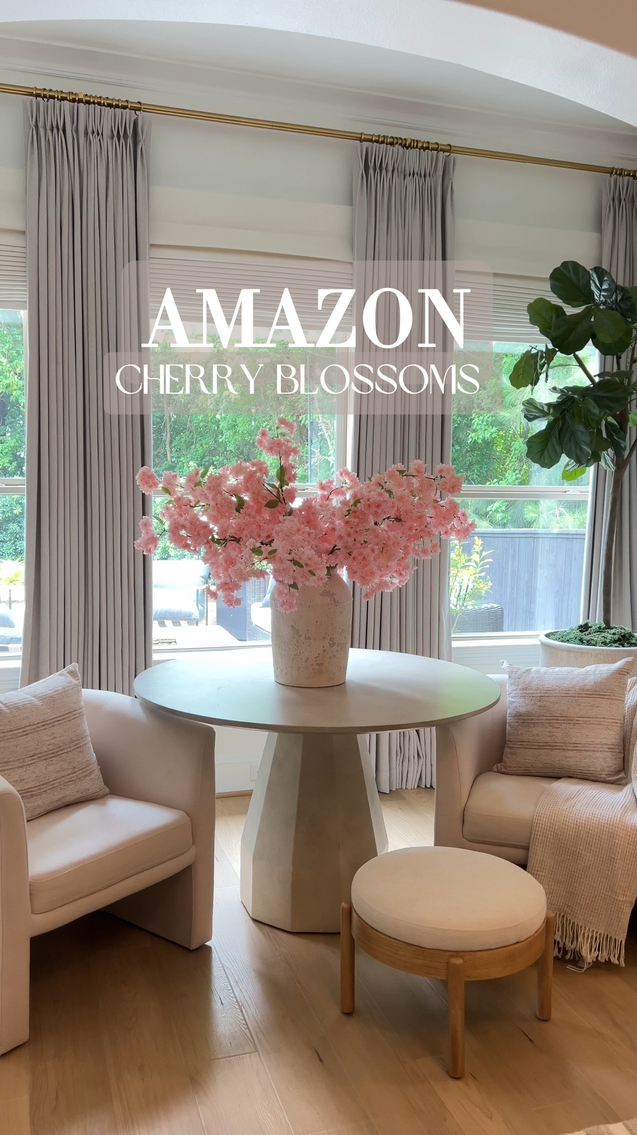 Cherry Blossoms and everything else linked below! We bought two packs of 6 stems for this look.

#LTKFindsUnder50 #LTKHome #LTKFindsUnder100