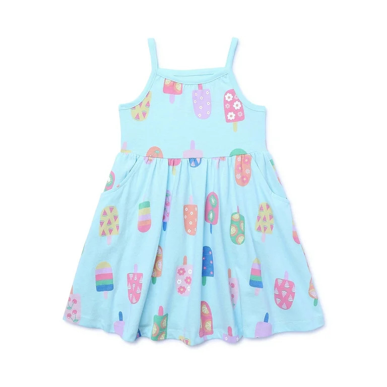 Garanimals Toddler Girl Print Jersey Tank Dress, Sizes 12M-5T | Walmart (US)