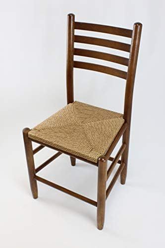 Dixie Seating Asheville Wood Ladderback Dining Chair No. 33W Medium Oak | Amazon (US)