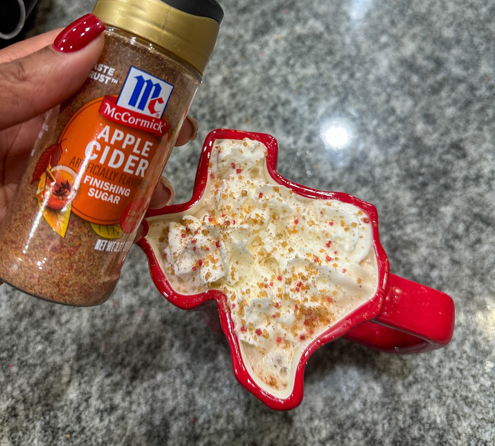 Apple cider finishing sugar added more intense flavor to my drink. #applecider #drinks #holidays #christmas 

#LTKHoliday #LTKdayinmylife