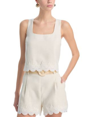 Lace Trim Tank Top - Exclusive | Bloomingdale's (AU)