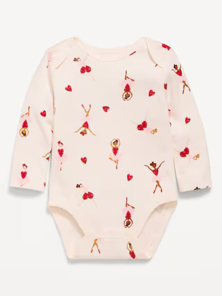 Printed Long-Sleeve Graphic Bodysuit for Baby | Old Navy (US)