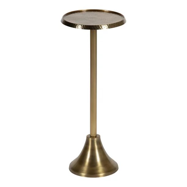 Kate and Laurel Sanzo Transitional Drink Table, 9 x 9 x 23, Gold, Decorative Pedestal End Table w... | Walmart (US)