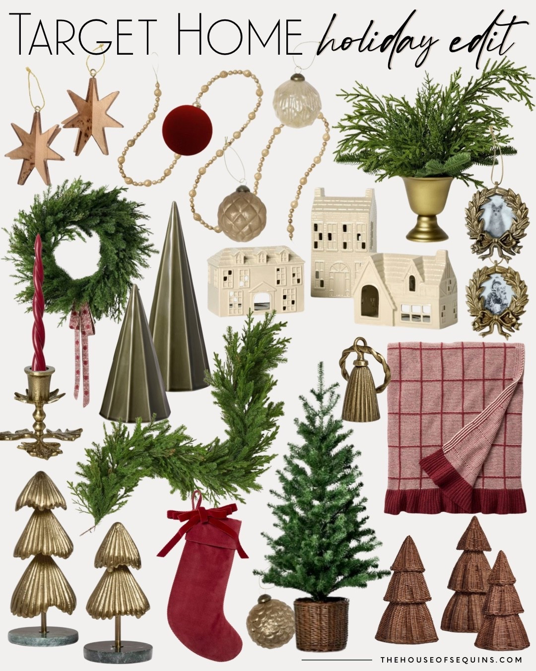 Shop Target Home Studio McGee Christmas decor! 