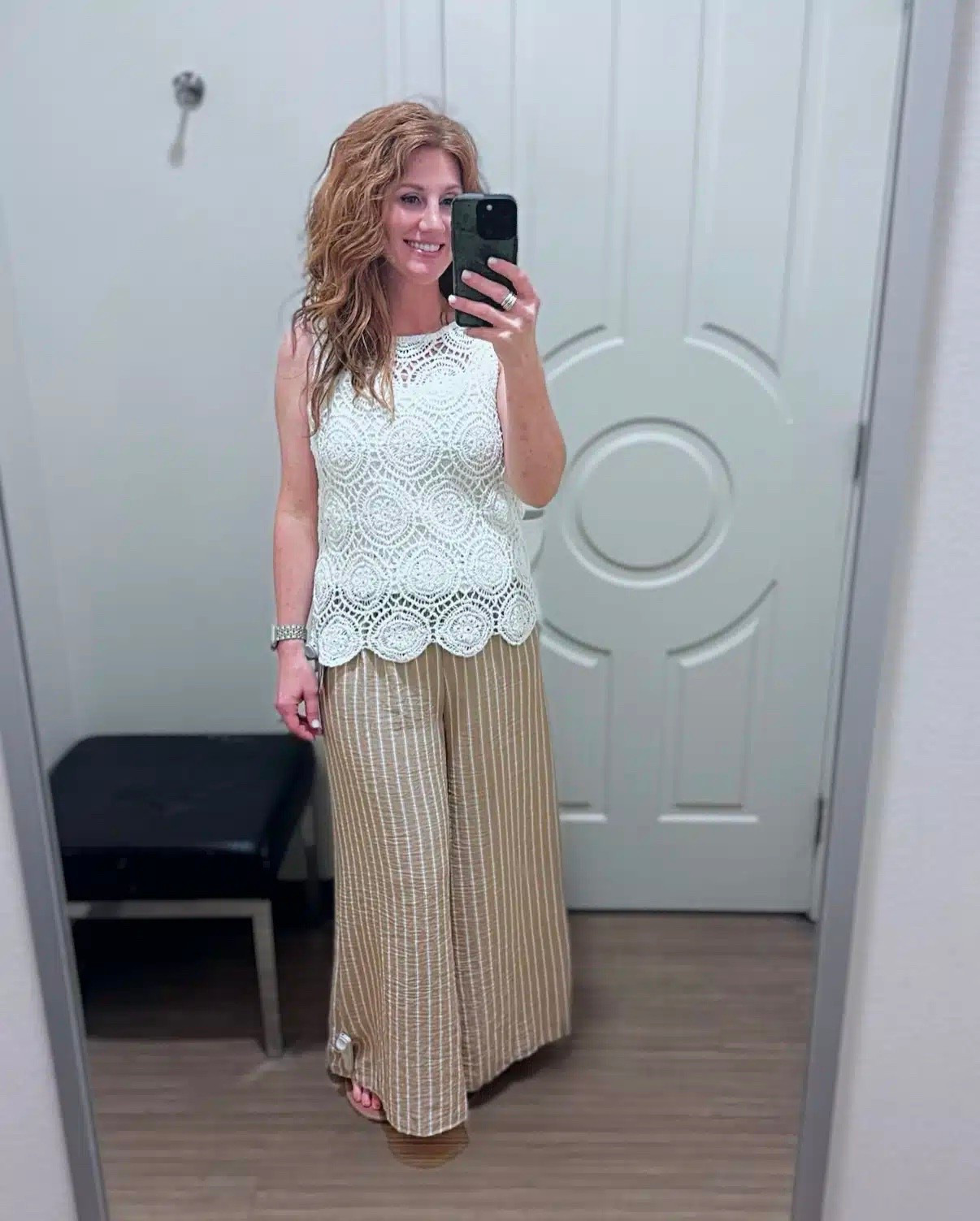 This outfit is perfect for vacation or the beach. Both pieces look great together, but would also work on their own. The top and bottoms are both size small.

#LTKOver40 #LTKootd #LTKPetite