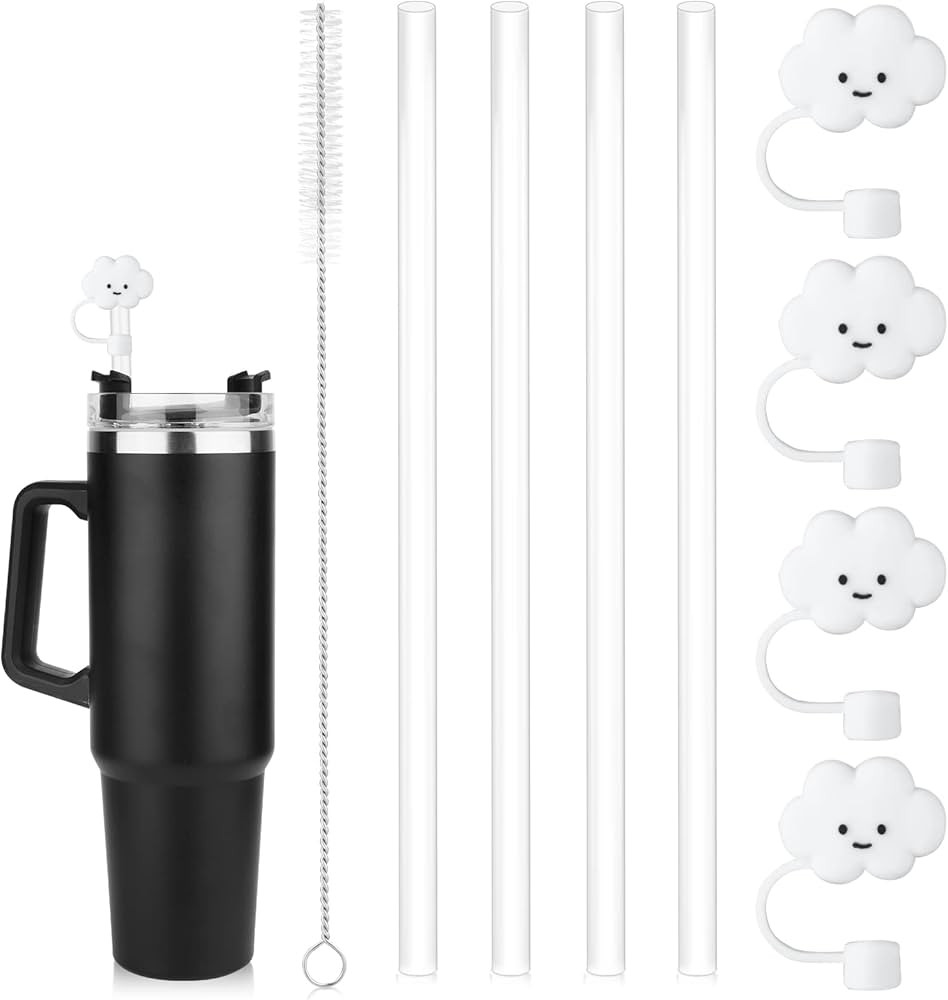 4pcs 11.8inch Replacement Straws for Stanley Adventure Travel Tumbler 40oz, Plastic Replacement S... | Amazon (CA)