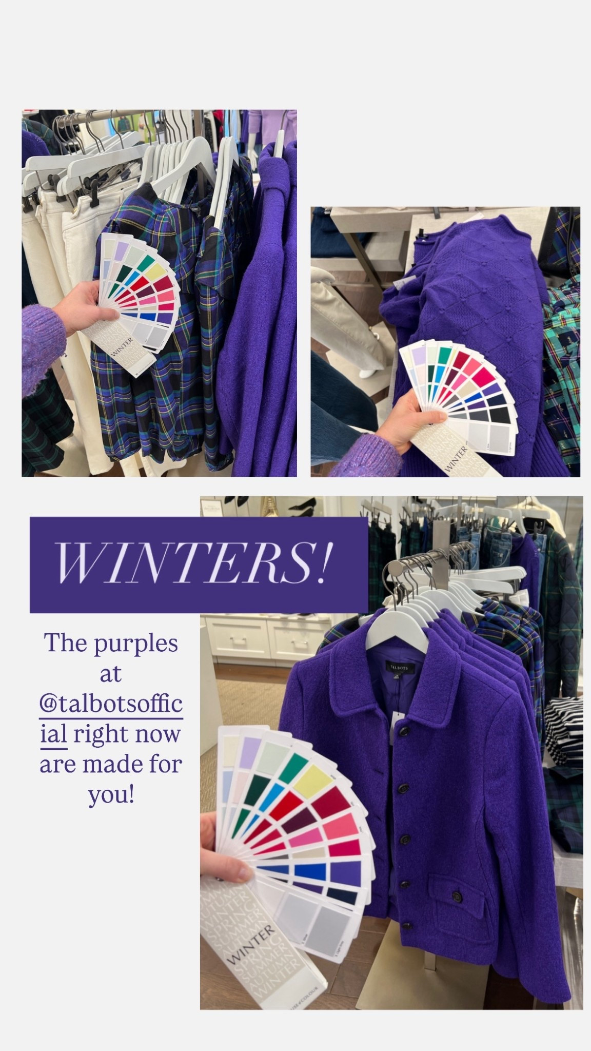 Winter purples are all over Talbots right now and they are breathtaking! 

#LTKHoliday #LTKSaleAlert