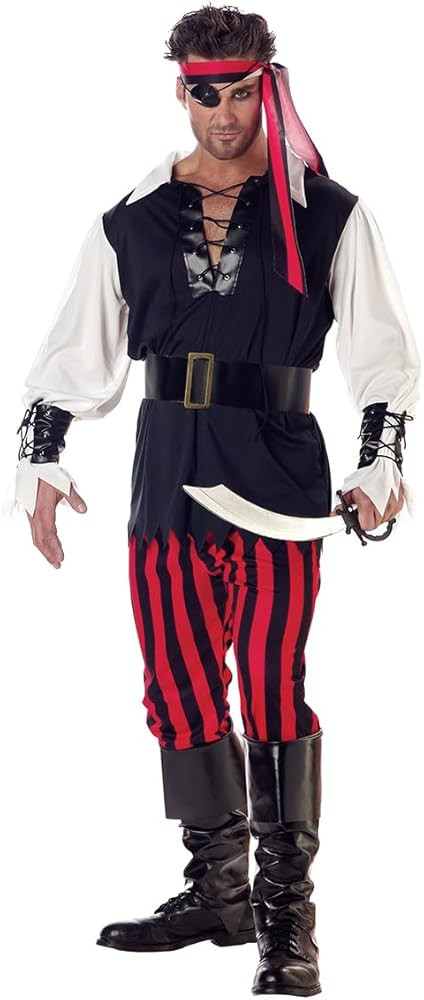 California Costumes mens Cutthroat Pirate Costume | Amazon (US)