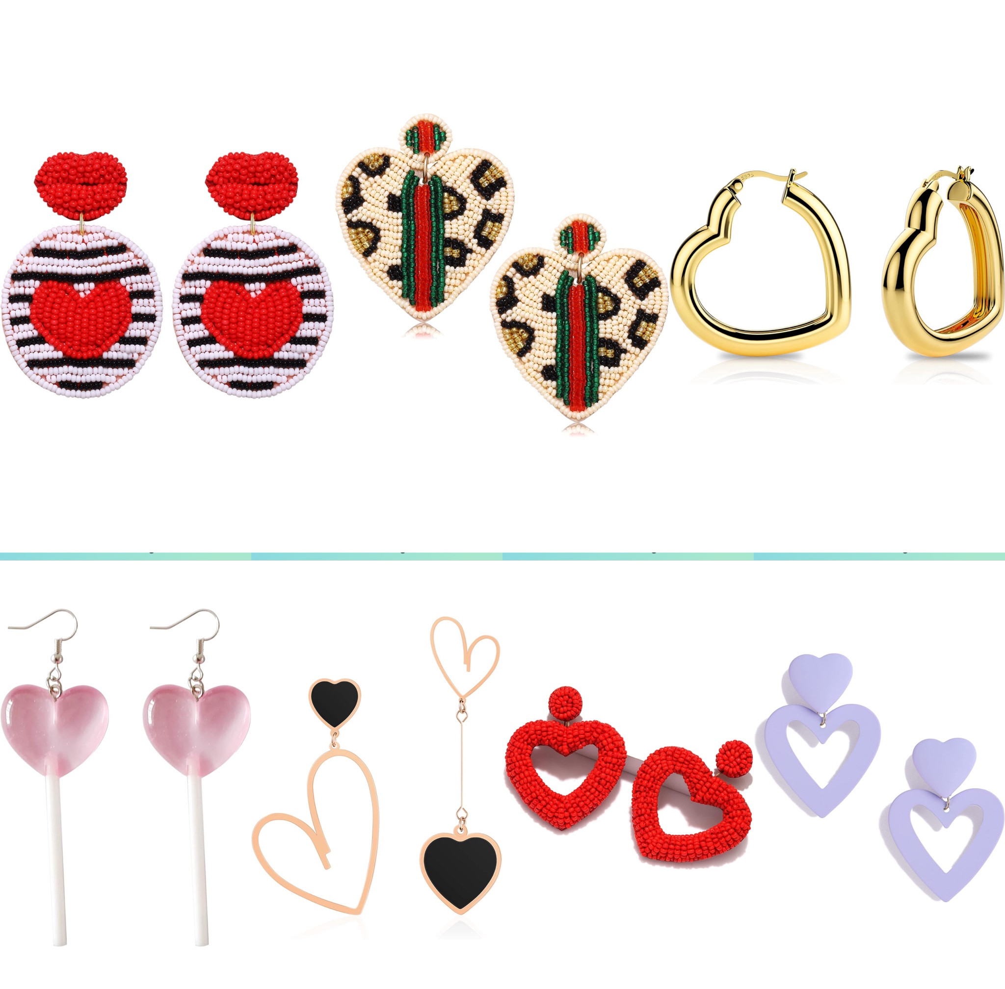 Fun Valentines Earrings ♥️💙💜💛🧡🤎🤍

#LTKstyletip #LTKfit #LTKSeasonal