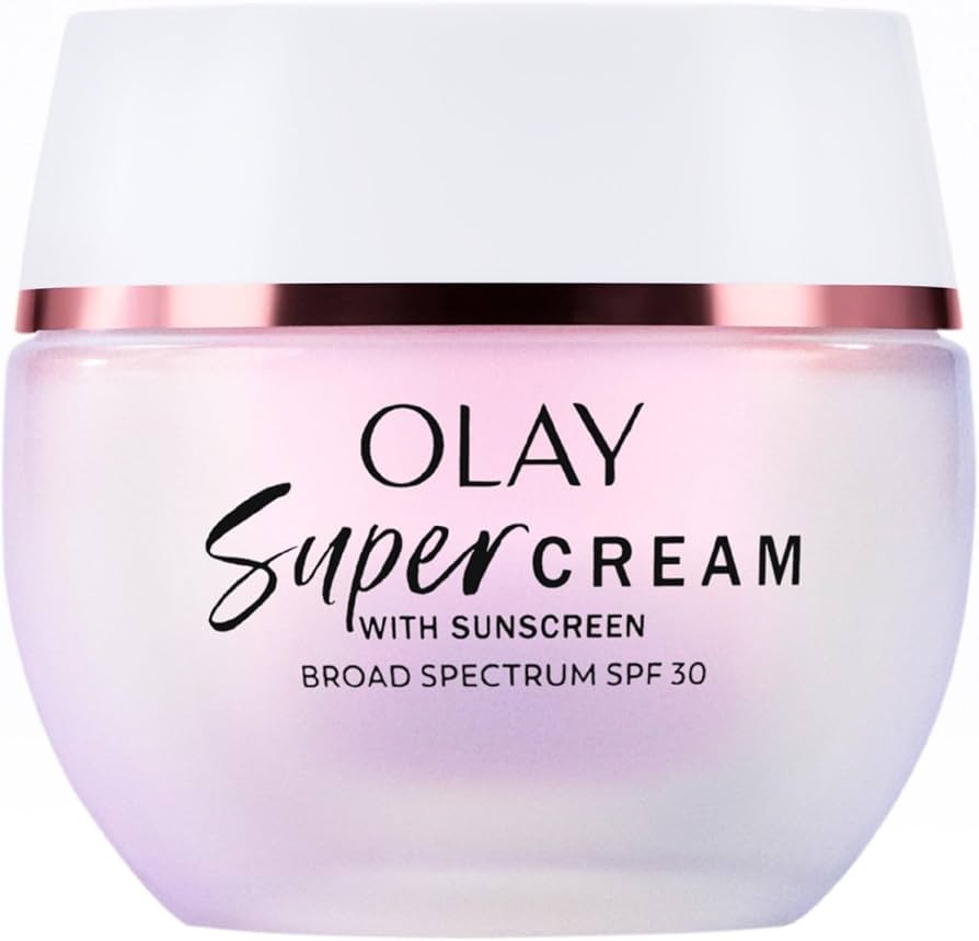 Olay Super Cream with Sunscreen SPF 30, 1.7 oz, Ultra Lightweight Face Moisturizer - Vitamin C & ... | Amazon (US)