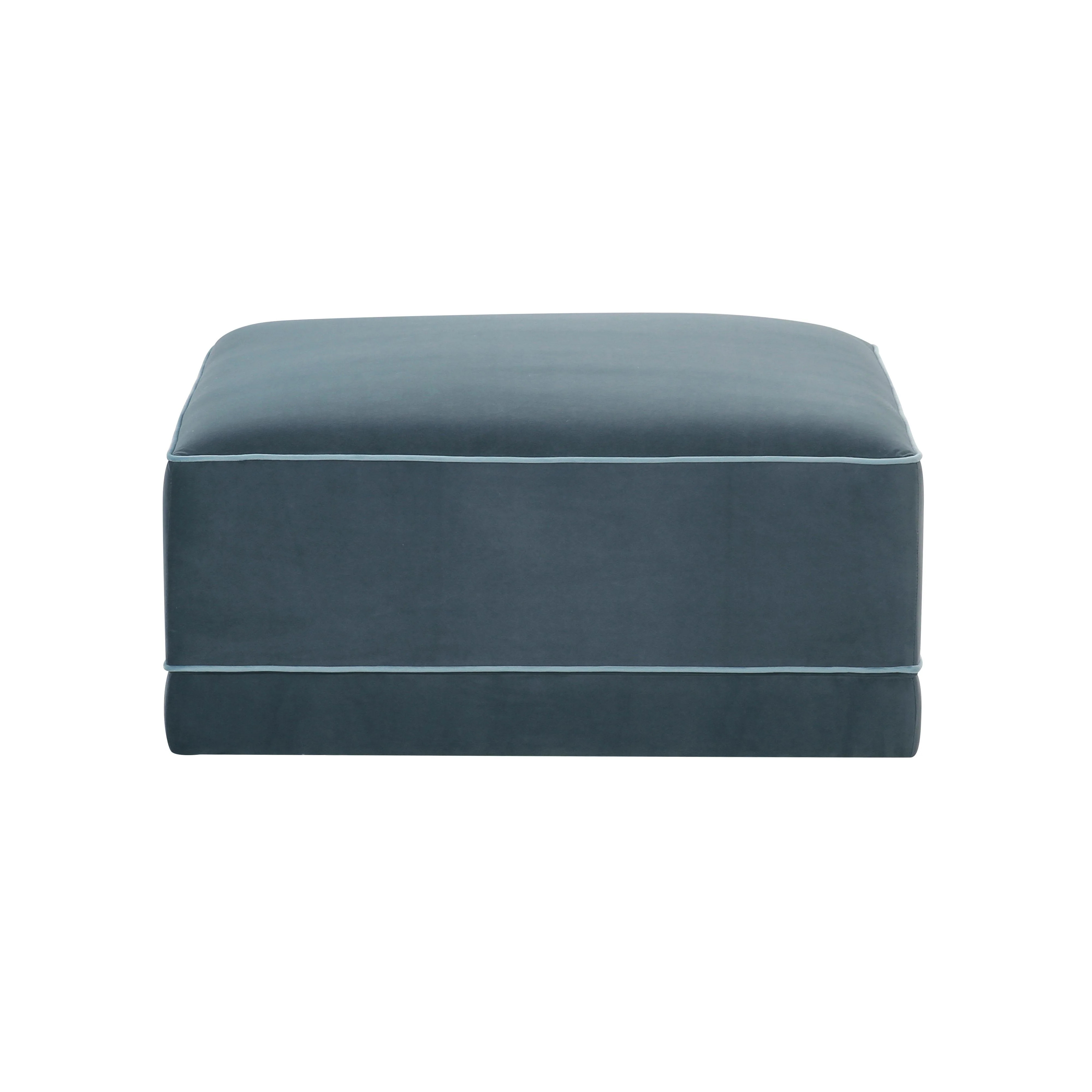 Willow Performance Velvet Modular Ottoman | TOV Furniture