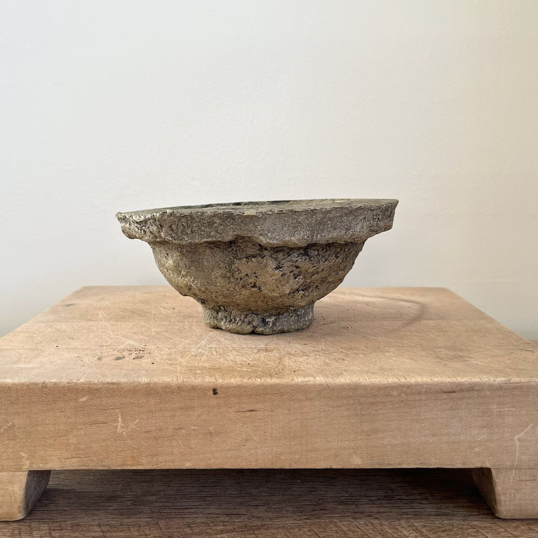 Hagar's Bowl | 6" Dark Brown Gold Paper Mâché Bowl | Vintage Style Rustic Pulp Bowl - Etsy | Etsy (US)