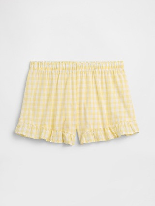 Ruffle Poplin PJ Shorts | Gap Factory