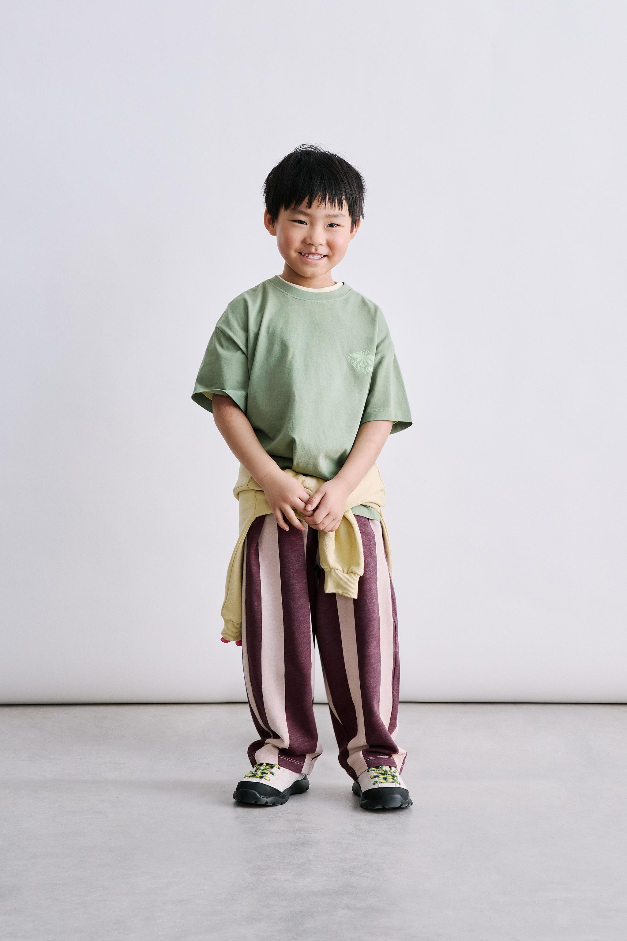 STRIPED STRAIGHT FIT PLUSH PANTS | Zara US