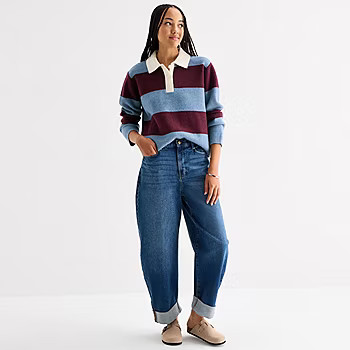 a.n.a Womens Long Sleeve Pullover Sweater | JCPenney