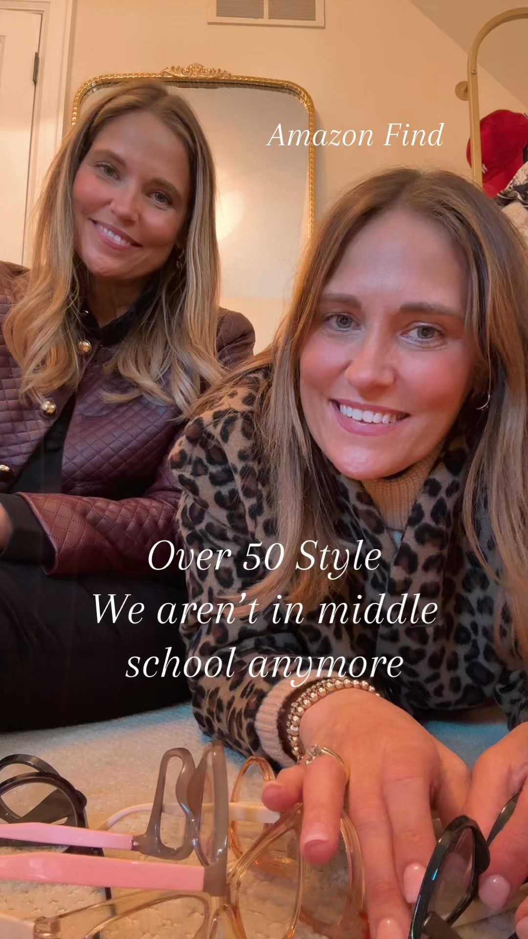 True story!  We used to collect perfume samples! Anyone else? 
Now we trade reading glasses!!!  Hahaha!!!! Not really though. My sister just takes mine. 
Use code: TANTTWIN10 for 10% off! 


#LTKSaleAlert #LTKVideo #LTKOver40