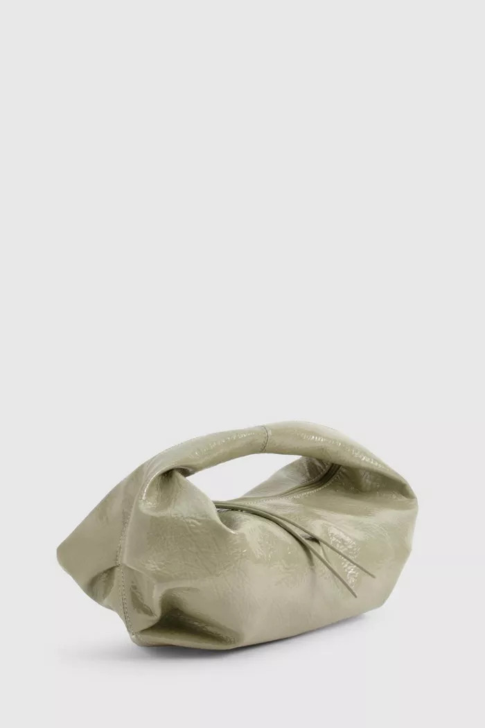 Textured Patent Slouchy Grab Bag | boohoo (US & Canada)