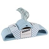 Simplify Kids 25 Pack Velvet Hangers, Slim Non Slip Design, Space Saver, Colors to Match Any Baby Nu | Amazon (US)