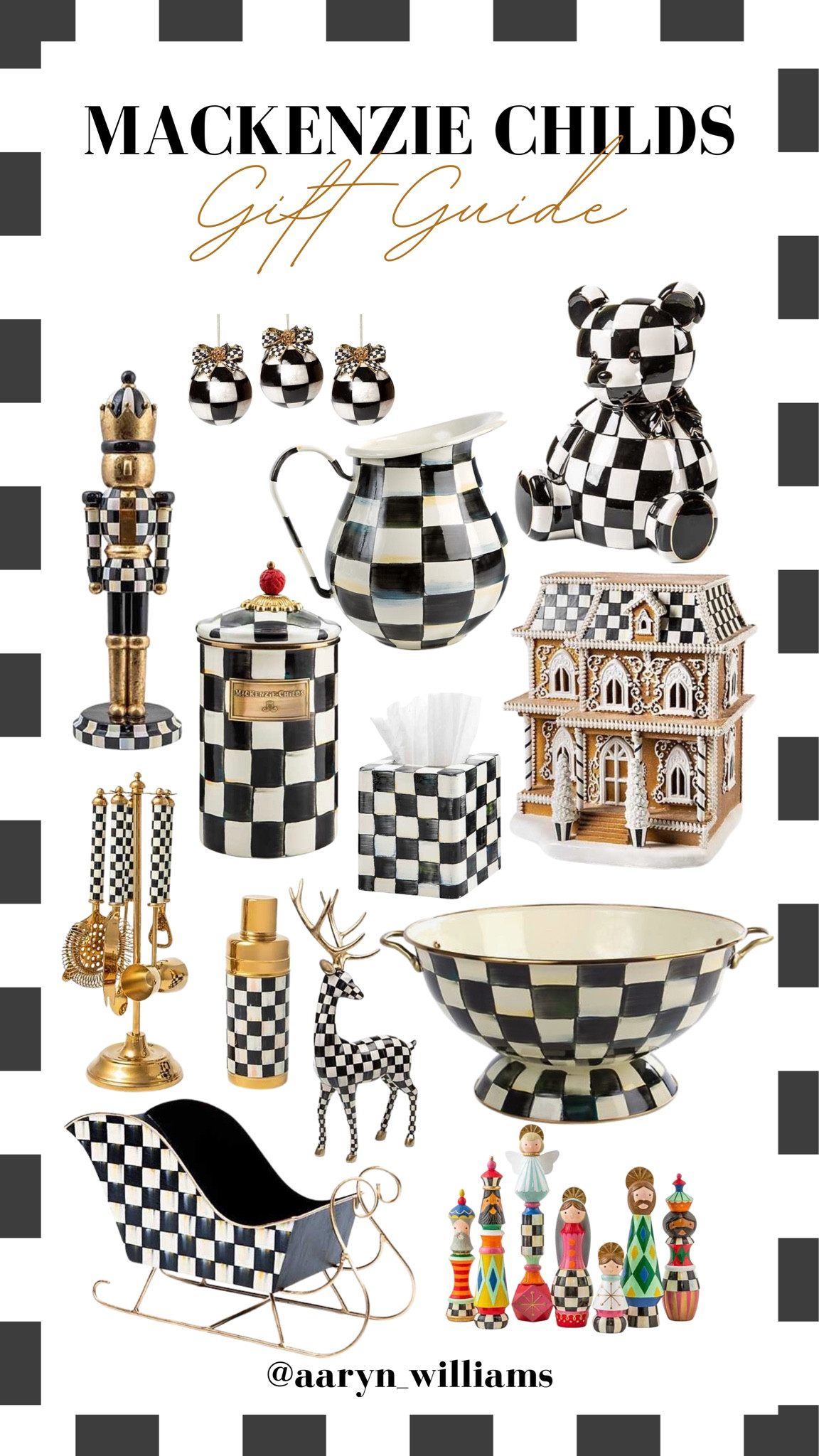 My favorites from Mackenzie Childs Courtley Check collection 🖤🎄✨ 

#LTKHoliday #LTKGiftGuide #LTKSeasonal