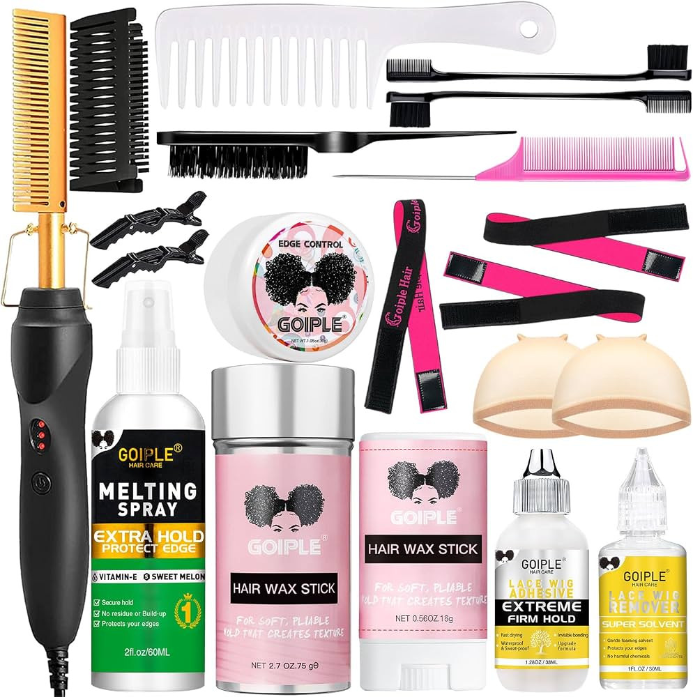 Electric Hot Comb Hair Straightener, Deluxe Electrical Straightening Comb Curling Iron for Natura... | Amazon (US)
