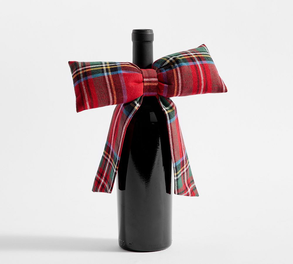 Stewart Plaid Wine Collar | Pottery Barn (US)