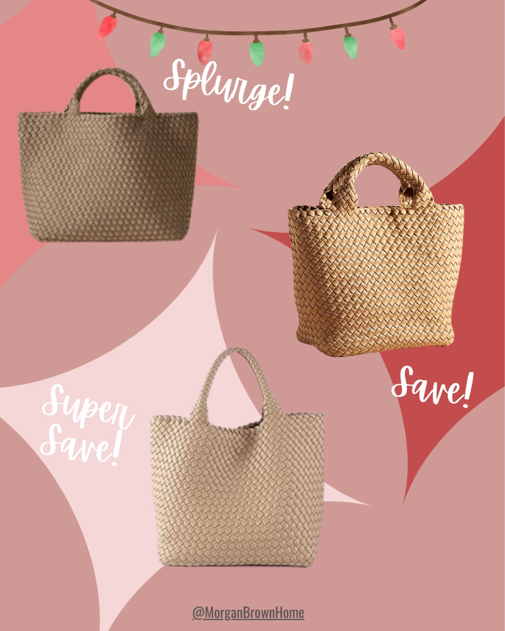 From super save to splurge, find the perfect purse for every budget! Stylish options for any occasion. #giftguide2024 #shopmorganbrownhome