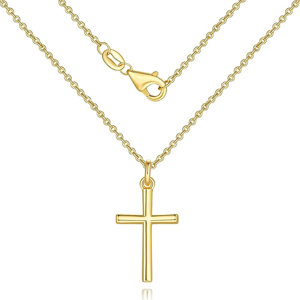 Gold Cross Necklaces for Women 14K Gold Cross Necklace for Women Crosses Pendant Necklace for Wom... | Amazon (US)