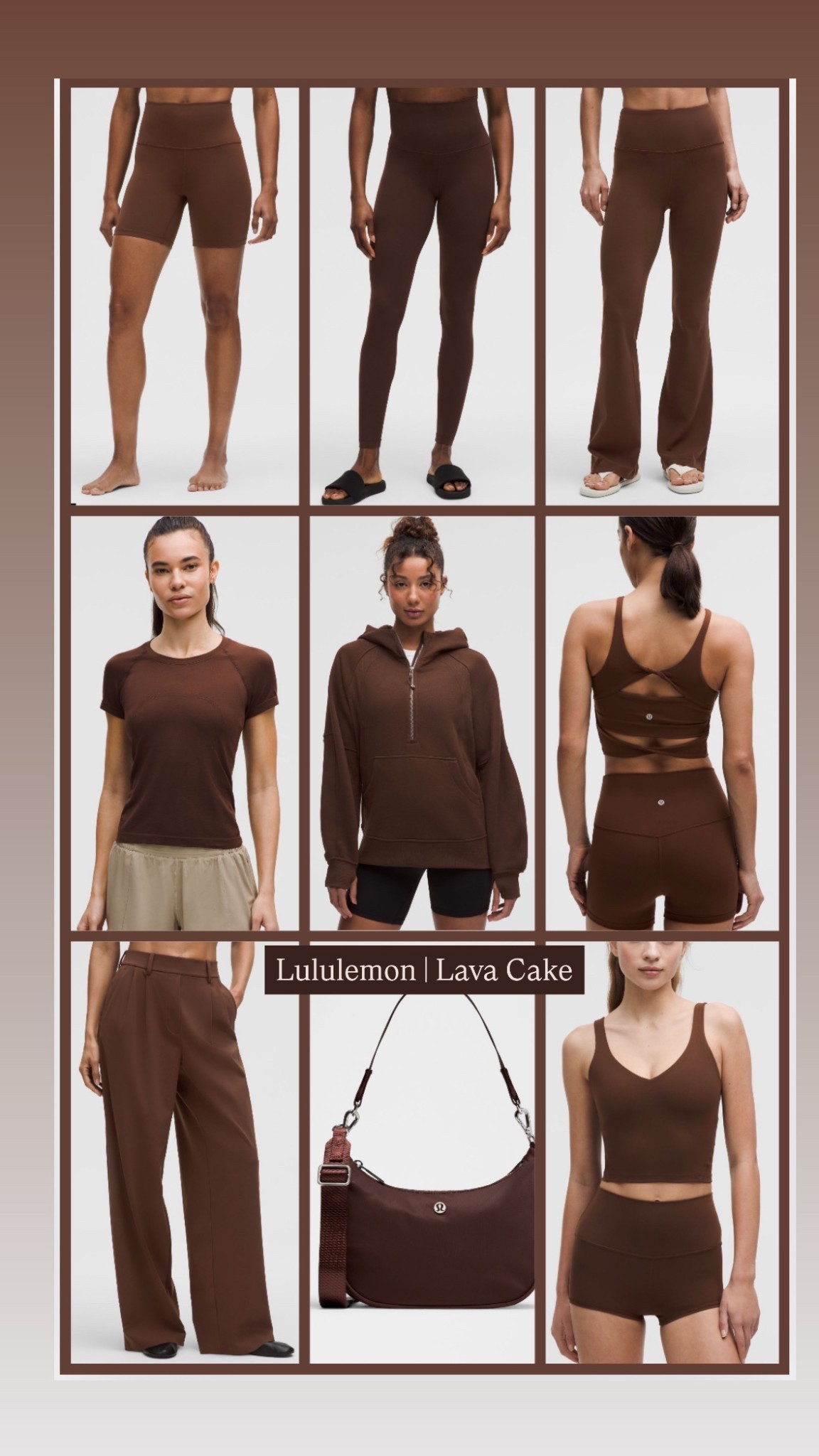 Lava Cake is a beautiful clear, warm brown. Excellent option for springs and also works for autumns (verified in person)

HOC Spring
HOC Autumn
True Spring
True Autumn
Chocolate brown

#LTKActive