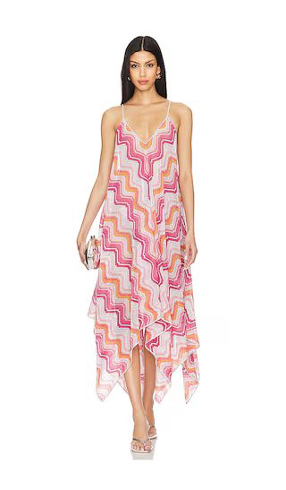 Long Cover Up in Microshaded Pink Tones | Beach Vacation Dress | Summer Vacation Dress | Revolve Clothing (Global)