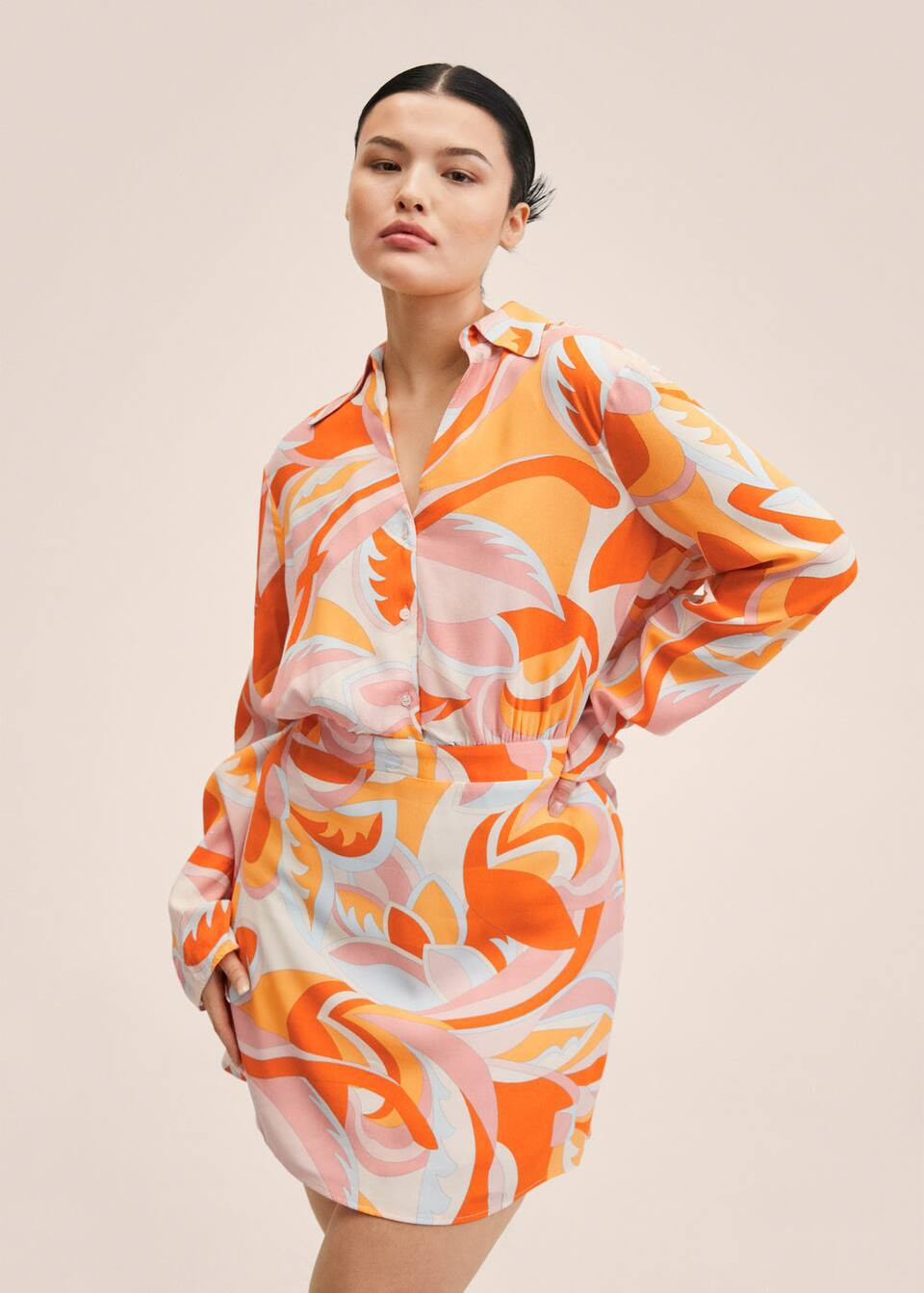 Flowy printed dress | MANGO (US)